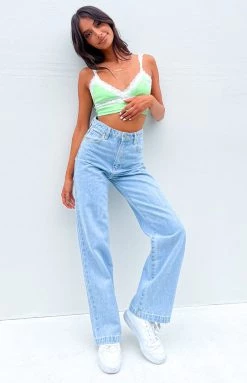BB Exclusive Elora Green Crop Top