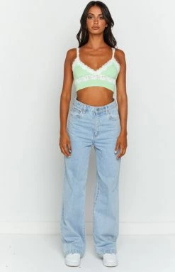 BB Exclusive Elora Green Crop Top