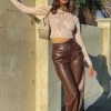 BB Exclusive Enamored Mesh Long Sleeve Top Neutral