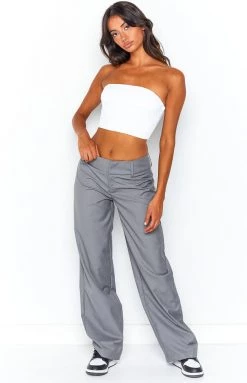 BB Exclusive Ernest White Strapless Top