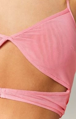 BB Exclusive Estella Pink Halter Top