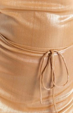 BB Exclusive Euphoria Mini Dress Gold