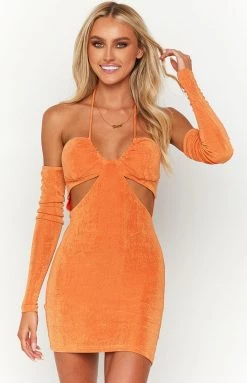 BB Exclusive New Everlee Orange Mini Dress