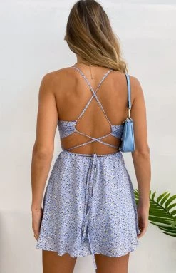 Beginning Boutique Dresses Everly Mini Dress Light Blue