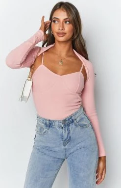 Beginning Boutique Evette Two In One Top Pink Tops 12 Beginning Boutique Evette Two In One Top Pink Tops