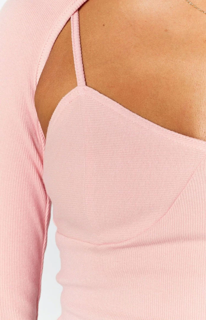 Beginning Boutique Evette Two In One Top Pink Tops 7 Beginning Boutique Evette Two In One Top Pink Tops