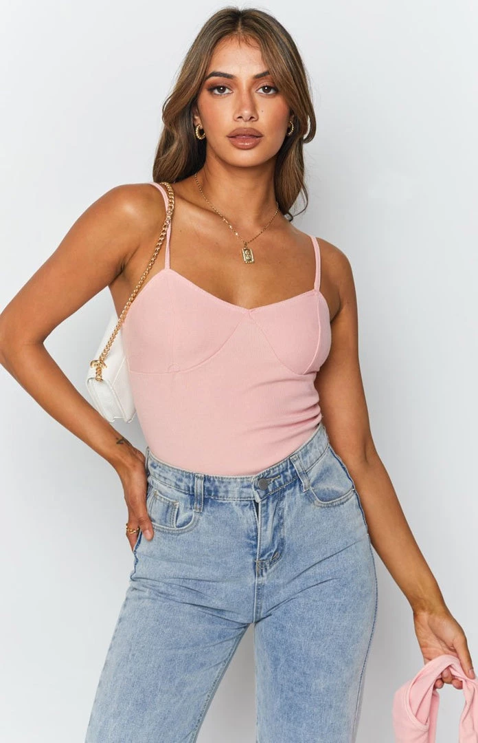 Beginning Boutique Evette Two In One Top Pink Tops 8 Beginning Boutique Evette Two In One Top Pink Tops