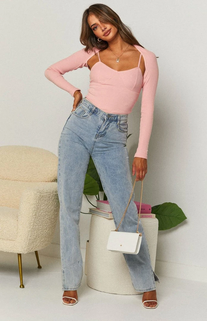 Beginning Boutique Evette Two In One Top Pink Tops 9 Beginning Boutique Evette Two In One Top Pink Tops