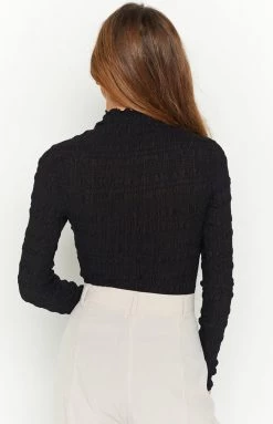 Beginning Boutique Evie Black High Neck Bodysuit Tops 11 Beginning Boutique Evie Black High Neck Bodysuit Tops
