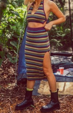 BB Exclusive Fauna Knit Midi Skirt