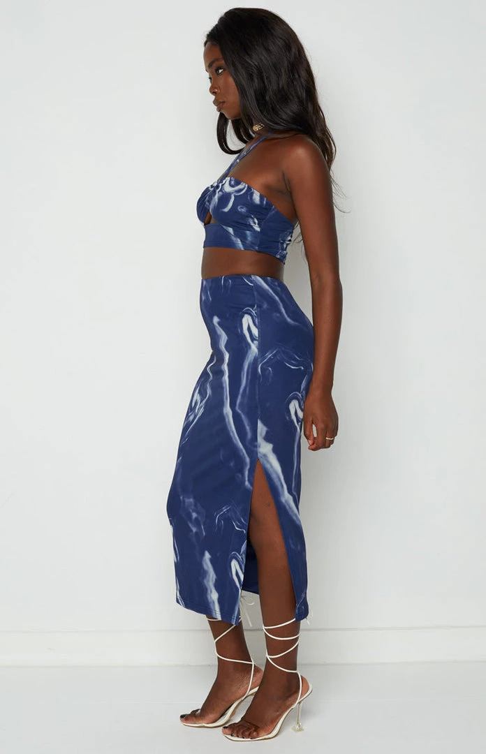 BB Exclusive Fable Navy Mesh Midi Skirt Bottoms 4 BB Exclusive Fable Navy Mesh Midi Skirt Bottoms