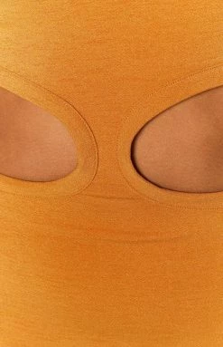 BB Exclusive Dresses Faith Midi Dress Dark Mustard