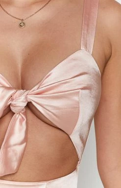 BB Exclusive Dresses Faithful Mini Dress Pink Satin