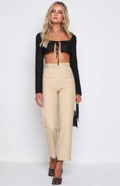 BB Exclusive Fallon Pants Beige Bottoms