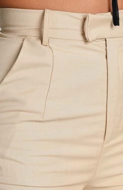 BB Exclusive Fallon Pants Beige Bottoms