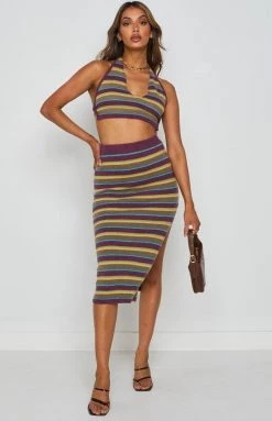 BB Exclusive Fauna Knit Midi Skirt