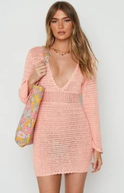 BB Exclusive Faye Peach Mini Dress
