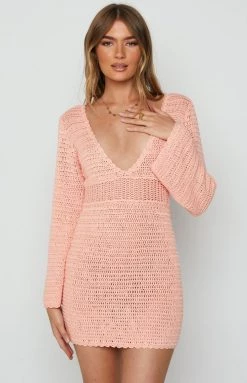 BB Exclusive Faye Peach Mini Dress
