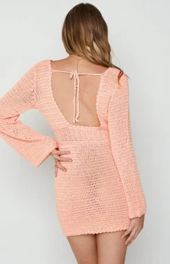 BB Exclusive Faye Peach Mini Dress