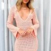 BB Exclusive Faye Peach Mini Dress