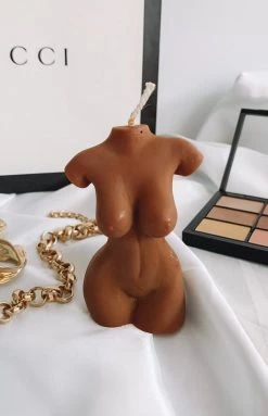 She Is Jolie Candles Accessories Female Form Candle Mocha No Scent