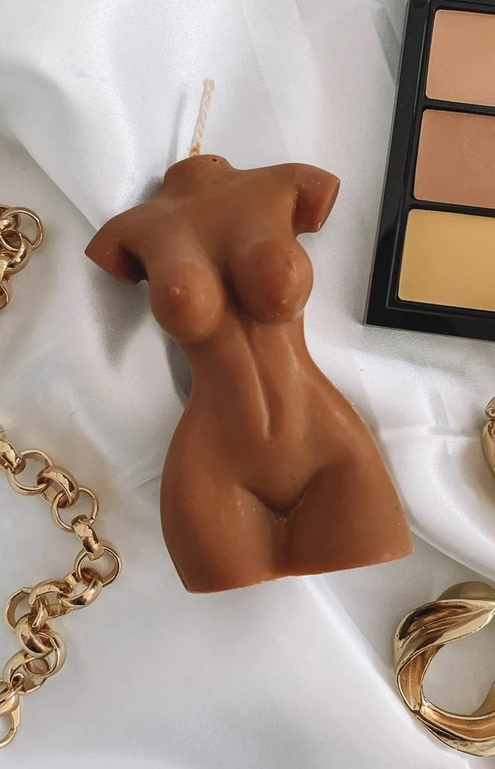 She Is Jolie Candles Accessories Female Form Candle Mocha No Scent 2 She Is Jolie Candles Accessories Female Form Candle Mocha No Scent