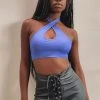 BB Exclusive Tops Fenzi Crop Top Blue