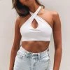 BB Exclusive Tops Fenzi Crop Top White