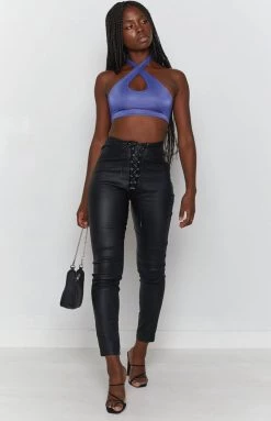 BB Exclusive Tops Fenzi Crop Top Blue 12 BB Exclusive Tops Fenzi Crop Top Blue