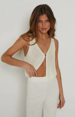 BB Exclusive Ferrerah White Ribbed Vest Top 11 BB Exclusive Ferrerah White Ribbed Vest Top