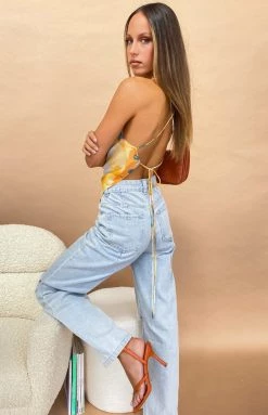 Beginning Boutique Tops Fia Tie Dye Scarf Top Orange 17 Beginning Boutique Tops Fia Tie Dye Scarf Top Orange