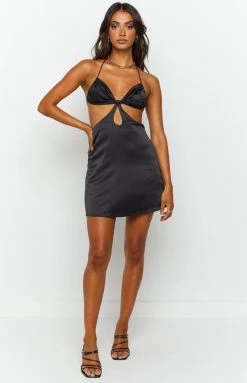 Beginning Boutique Dresses Fierra Black Mini Dress
