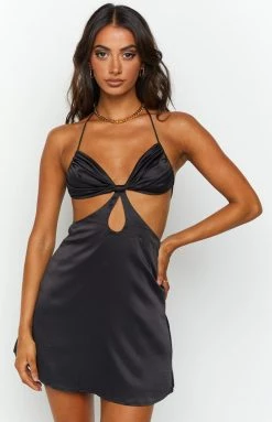 Beginning Boutique Dresses Fierra Black Mini Dress