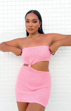 BB Exclusive Dresses Fiona Pink Strapless Mini Dress 19 BB Exclusive Dresses Fiona Pink Strapless Mini Dress