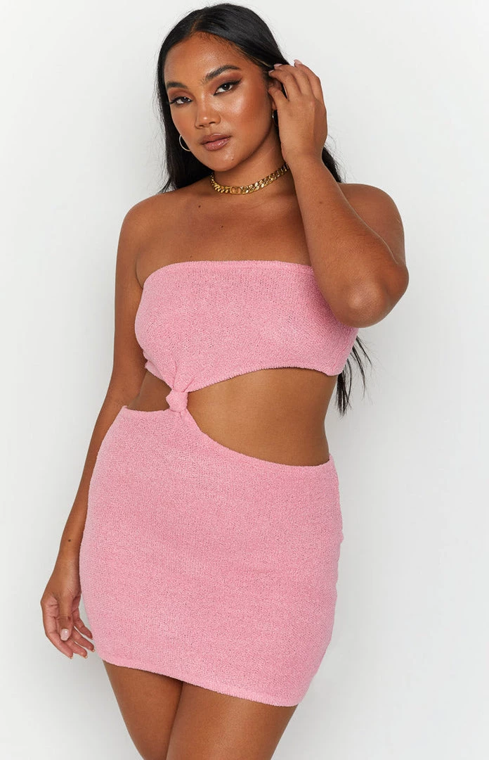 BB Exclusive Dresses Fiona Pink Strapless Mini Dress 9 BB Exclusive Dresses Fiona Pink Strapless Mini Dress