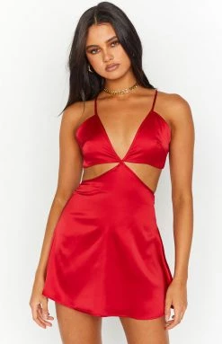 BB Exclusive Fireworks Red Mini Dress New