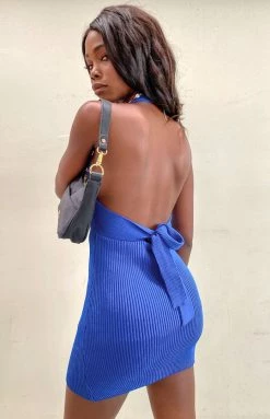 BB Exclusive Flamingo Dress Cobalt Blue Dresses