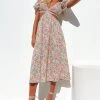 Beginning Boutique Fleur Floral Print Midi Dress New