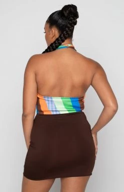 BB Exclusive Flirtini Halter Crop Multi