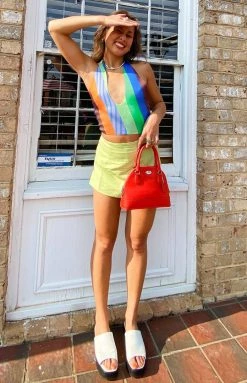 BB Exclusive Flirtini Halter Crop Multi