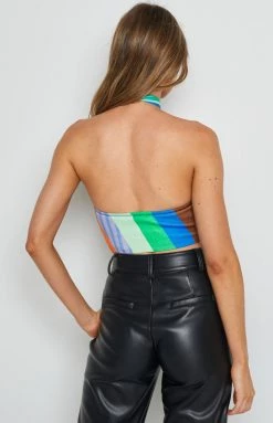 BB Exclusive Flirtini Halter Crop Multi