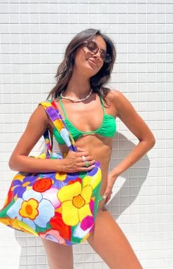 Eclat Floral Print Tote Bag Accessories