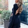 BB Exclusive Florence Black Lace Up Mini Dress