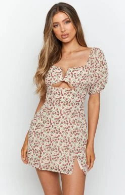 BB Exclusive Florence Puff Sleeve Mini Dress Floral