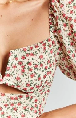 BB Exclusive Florence Puff Sleeve Mini Dress Floral