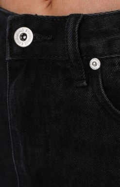 BB Exclusive Florida Straight Leg Jeans Black Wash Bottoms