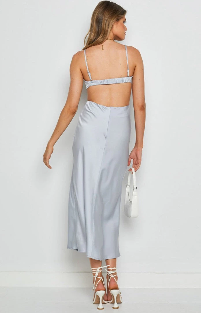 Beginning Boutique Dresses Forgiveness Cut Out Satin Dress Baby Blue 6 Beginning Boutique Dresses Forgiveness Cut Out Satin Dress Baby Blue