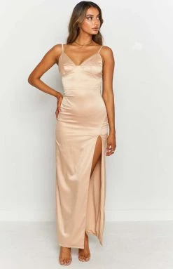 Beginning Boutique Freesia Formal Dress Champagne