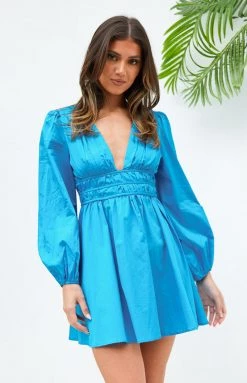 Beginning Boutique Freya Blue Mini Dress New