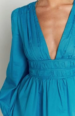 Beginning Boutique Freya Blue Mini Dress New